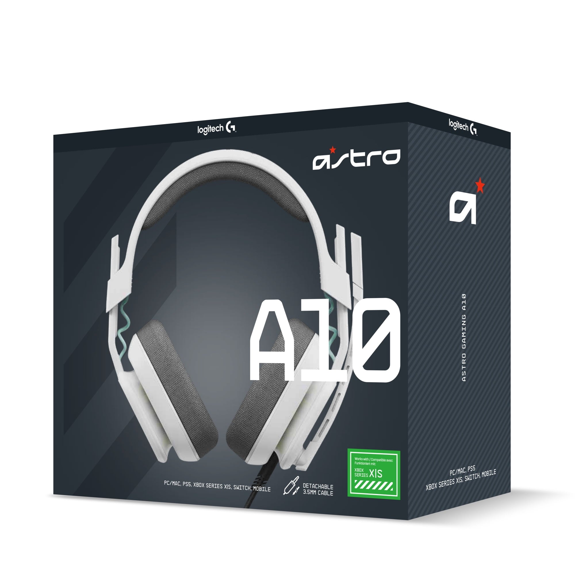 Experience Gaming Like Never Before with the ASTRO A10 Gen 2 Wired Headset - Premium Over-Ear Headphones for Xbox and PC in Sleek White